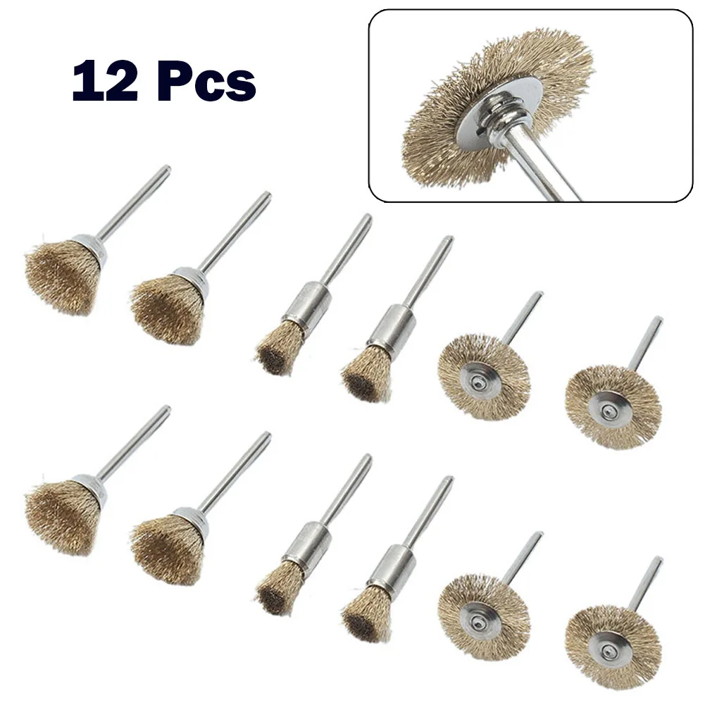 

Tools Wire Wheel 12pc/Set 12pcs/Set Durable For Portable Tools Portable Rotary Drill Wire Wheel Cup Steel Useful