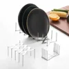 Stainless Steel Bowl Dish Organizer Pot Lid Rack Pan Retractable Foldable Plate Holder Shelf Tableware Storage Kitchen Gadgets 1
