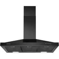 SNDOAS Black Range Hood 36 inches,Stainless Steel Wall Mount Range Hood Black,Kitchen Hood Vent with Ducted/Ductless Convertible 2