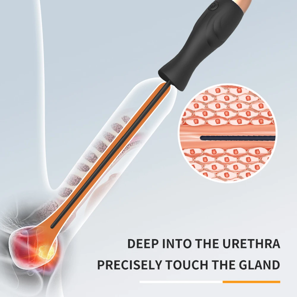 10Frequency Urethral Vibrator Catheter Dilator Horse Eye Stimulator Sounding Penis Plug Insert Adult Penis Sex Toys For Men Masturbator