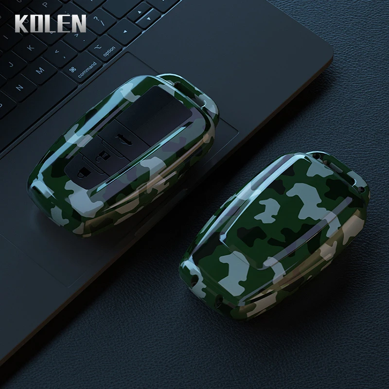 ABS Carbon Fiber Car Key Case Cover Protector Shell Accessories For Toyota Prius Camry Corolla CHR C-HR RAV4 Land Cruiser Prado