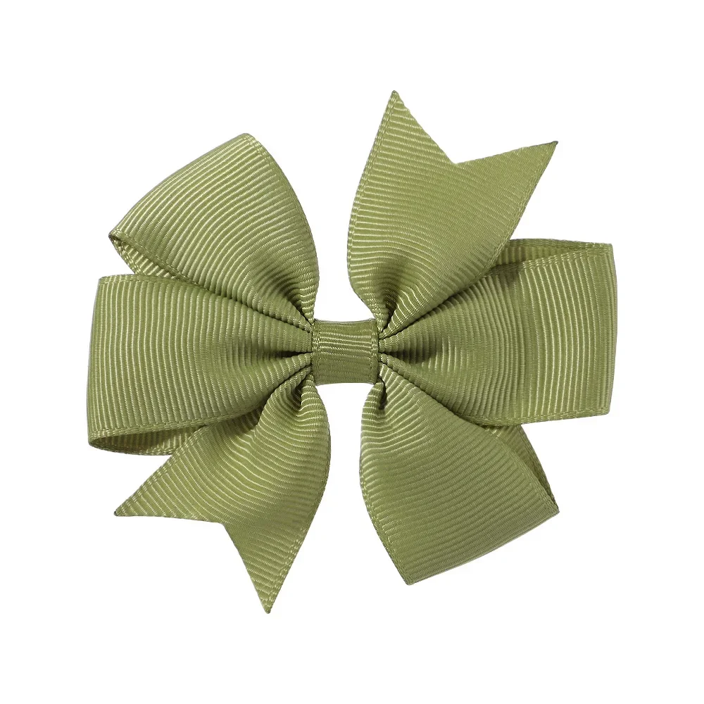 Vibrant Solid Grosgrain Ribbon Hair Bows for Girls - Boutique Hair Clips & Accessories