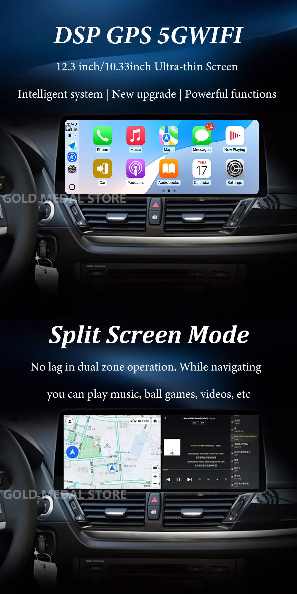 Autoradio DSP Stereo GPS Navigazione 4G BT Video Multimedia Player Android 16 Per BMW Serie 2 F45 F46 2014 - 2018 Sistema NBT EVO - immagine 5