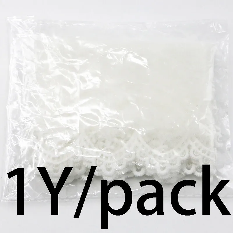 (1 Yard/pack) 155mm White Pine Branch Pattern Embroidery Lace Mesh Laces Underwear Sewing Accessories Dress Wedding DIY Handmade