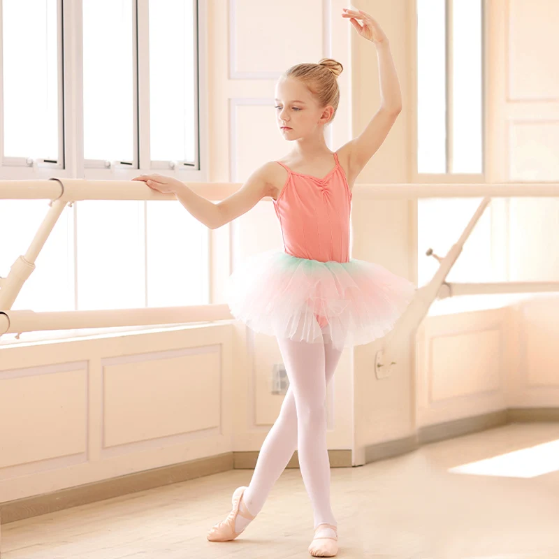 Ballet Leotard dance leotard ballet leotard girls dance costumes for Girls Kids Dance Camisole Swimsuits Gymnastics Bodysuit Open Crotch Professional Ballet Costume