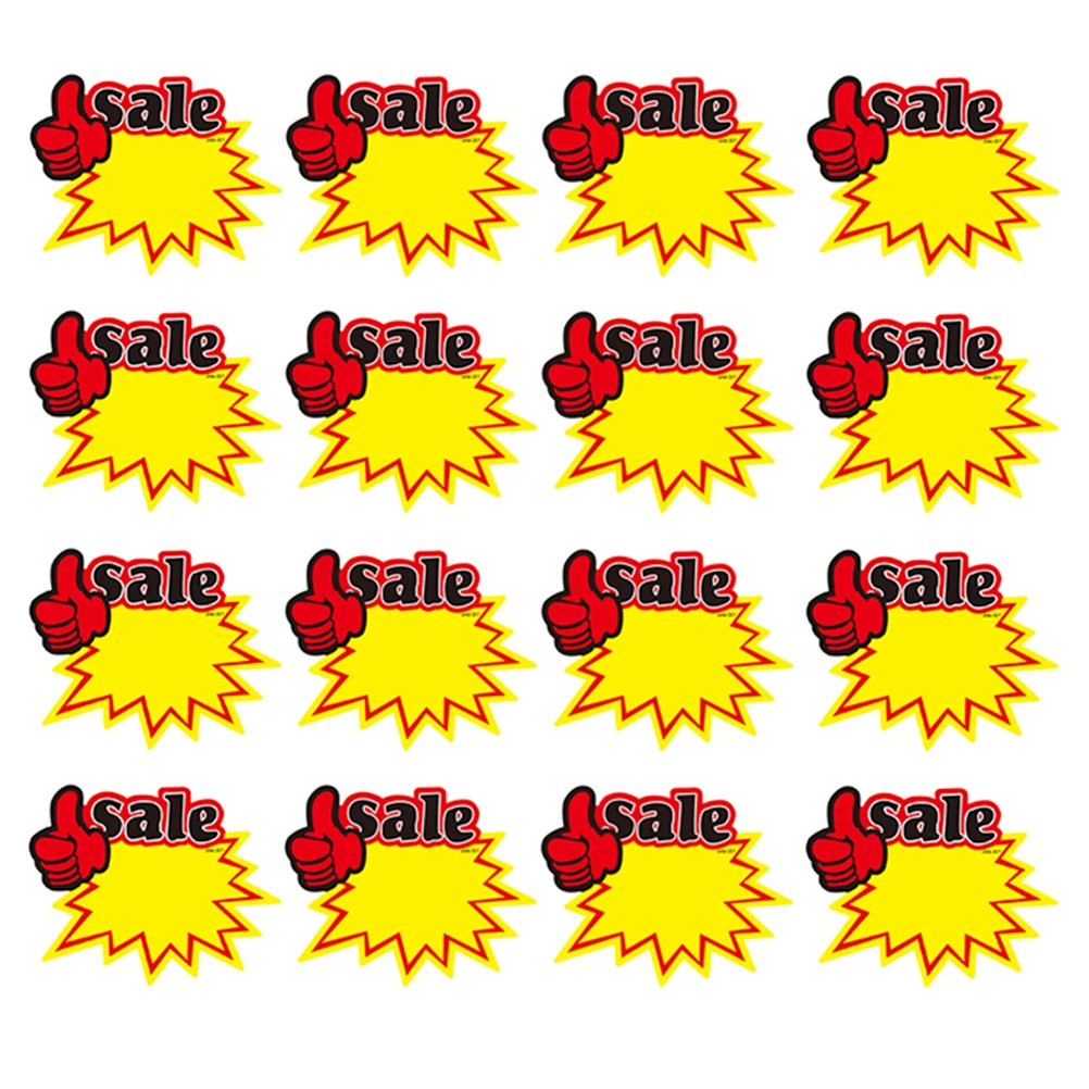 

50pcs Commodity Price Tag Promotion Advertising Stickers Explosion Sticker Signs Price Label For Supermaket Store