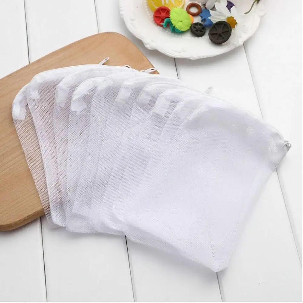 5/10Pcs Aquarium Filter Net Bags Reusable Fine Filter Media Bags With Zipper For Fresh Saltwater Tanks Aquarium Fish Tank Filter 4
