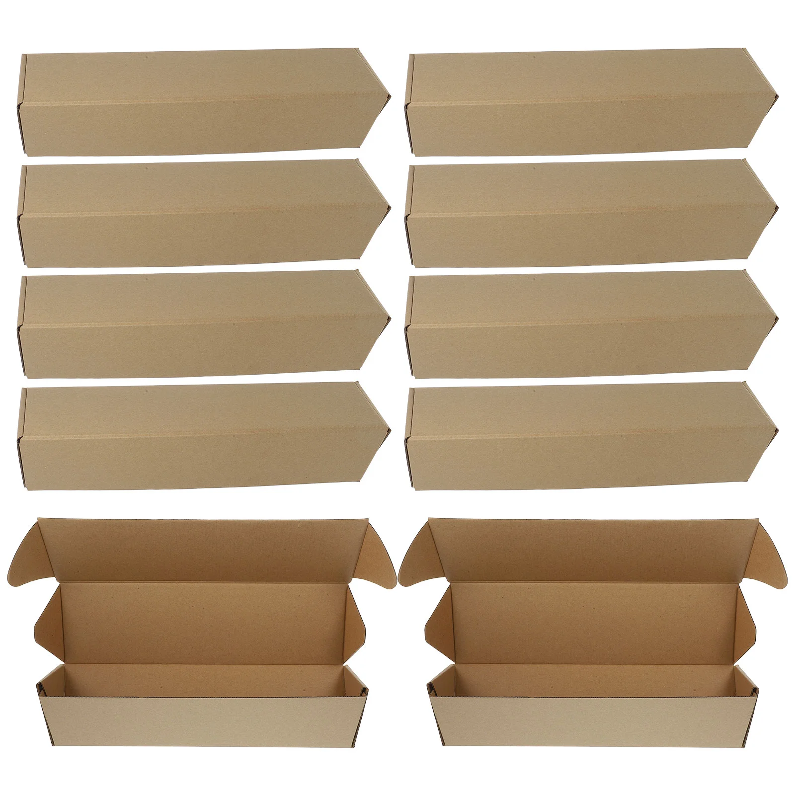 

10 Pcs Carton Small Packaging Boxes Poster Tubes Documents Storage for Mailing Artwork Paper Kraft Travel
