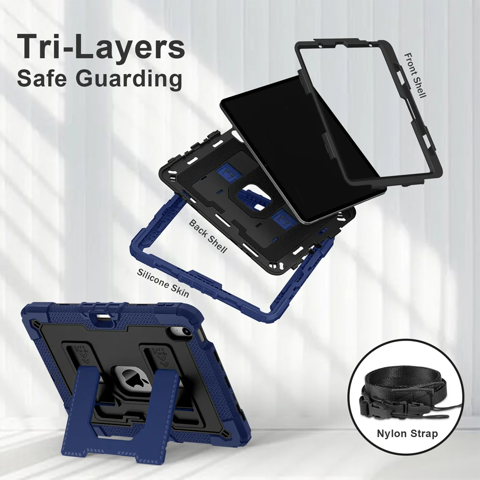 Shockproof Folding Stand Case for iPad - Premium Protective Cover