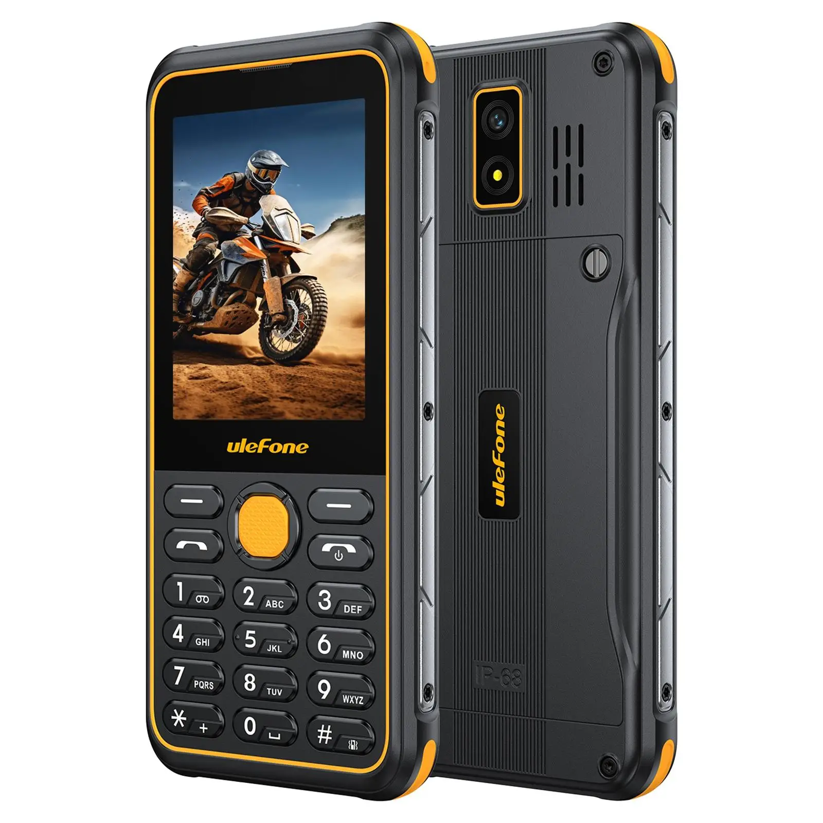 Ulefone Armor Mini 4 Cellphone 64MB RAM 128MB ROM 2.8 inch Unisoc T117 2100mAh 2MP Rear Camera 4G Rugged phone