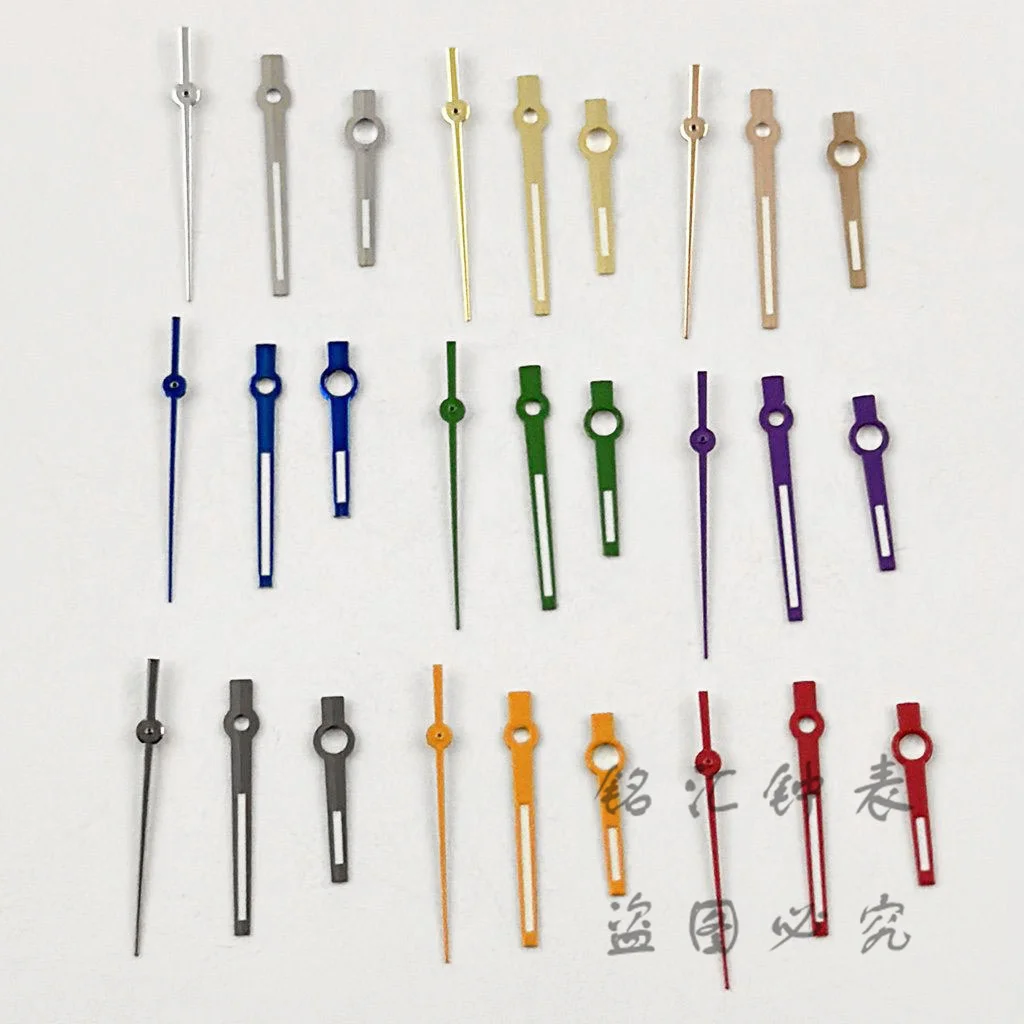 NH35 Watch Hands Silver Gold Blue Green Purple Orange Red Green Luminous NH35/NH36/4R/7S Movement Watches Pointers Watch Accessories