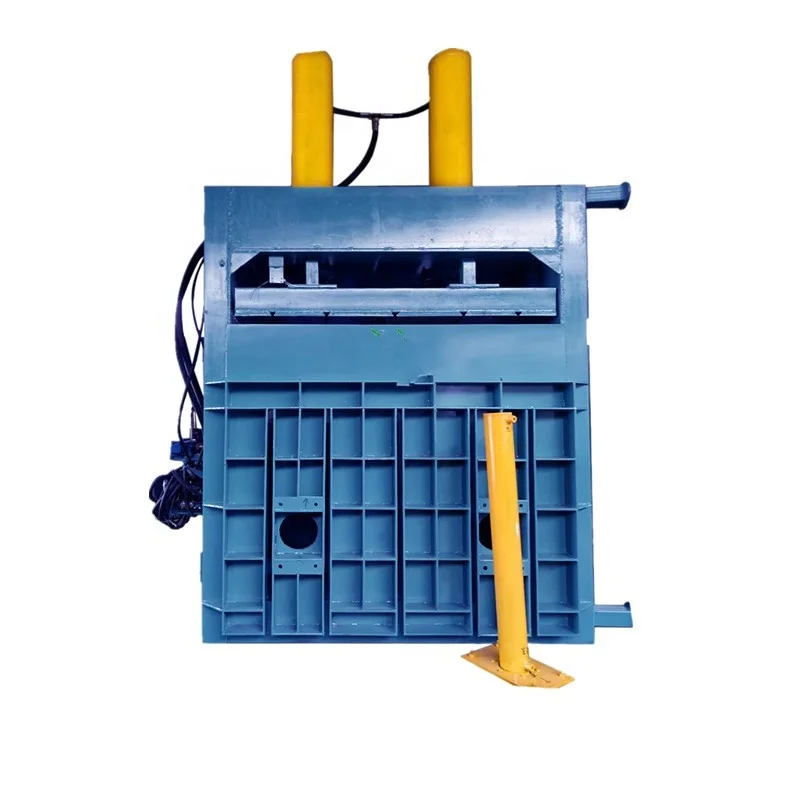 Small Vertical Semi-automatic Hydraulic Baler Garbage Station Waste Paper Baler Waste Cloth Compressor