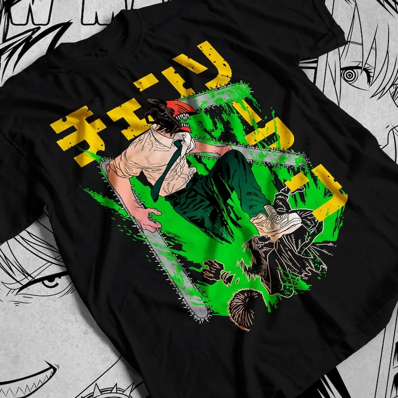 

Chainsaw Man Denji Shirt, Makima Shirt, Pochita, Kobeni Higashiyama