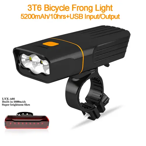 18650 Rechargeable Bicycle Light USB Outdoor MTB Bike Front Lamp 3T6 Led Cycling Handlebar Headlight For Safely Night Riding - Image 11
