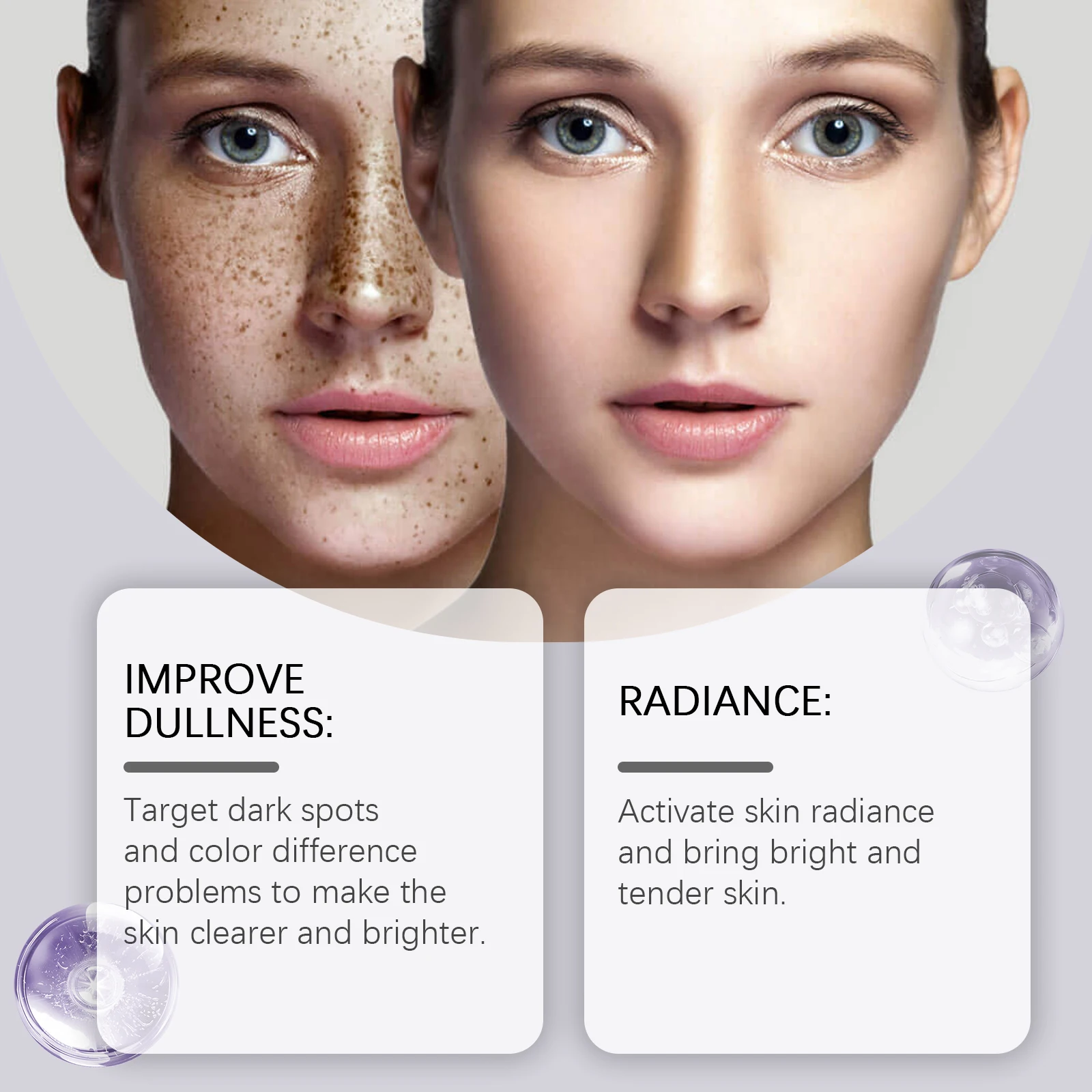 Double Glutathione Serum Lightens Dark Spots Even Skin Tone Skin Radiant Moisturizing Hydrating Smoothing Brighten Skin Care 5