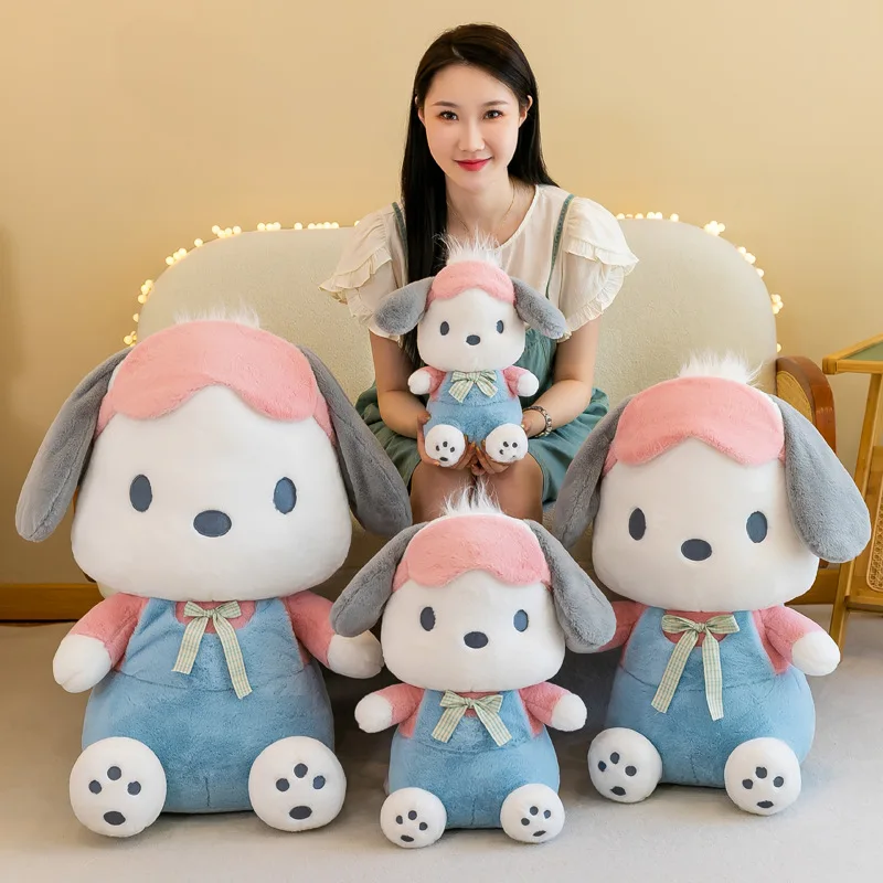 

Плюшевая игрушка Sanrio, плюшевая игрушка, мультяшная Милая подушка для собаки, искусственная тряпичная кукла, плюшевая кукла, подарки для девочек, игрушки