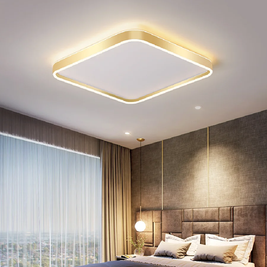 

Ceiling Lights Gold/Black color personality Indoor Lighting Ceiling Lamp Fixture For Living Room Bedroom round corridor lamp