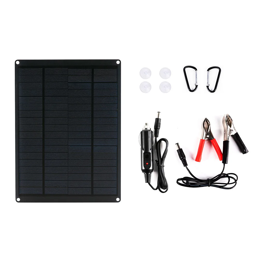 

6W Flexible Monocrystalline Solar Panel DC5521 5V for Car Battery & Boat & Home Sports Cameras Phone Charge Power Bank Battery
