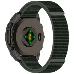 Nylon Loop Strap - Durable and Sporty Watch Band (Available in 26mm, 22mm, 20mm) - Quick Fit 22mm (Army green)