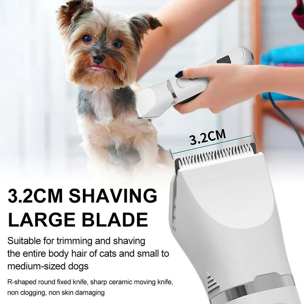 Professional Dog Hair Clipper USB Rechargeable Pet Trimmer Cat Shaver Cutting Machine Puppy Grooming Haircut Low Noice