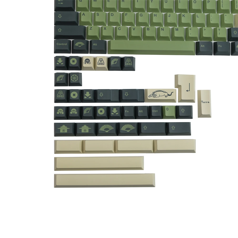 teclado gmk terra keycaps pbt de sublimação teclado mecânico cereja keycap para mx gateron cereja kailh switche