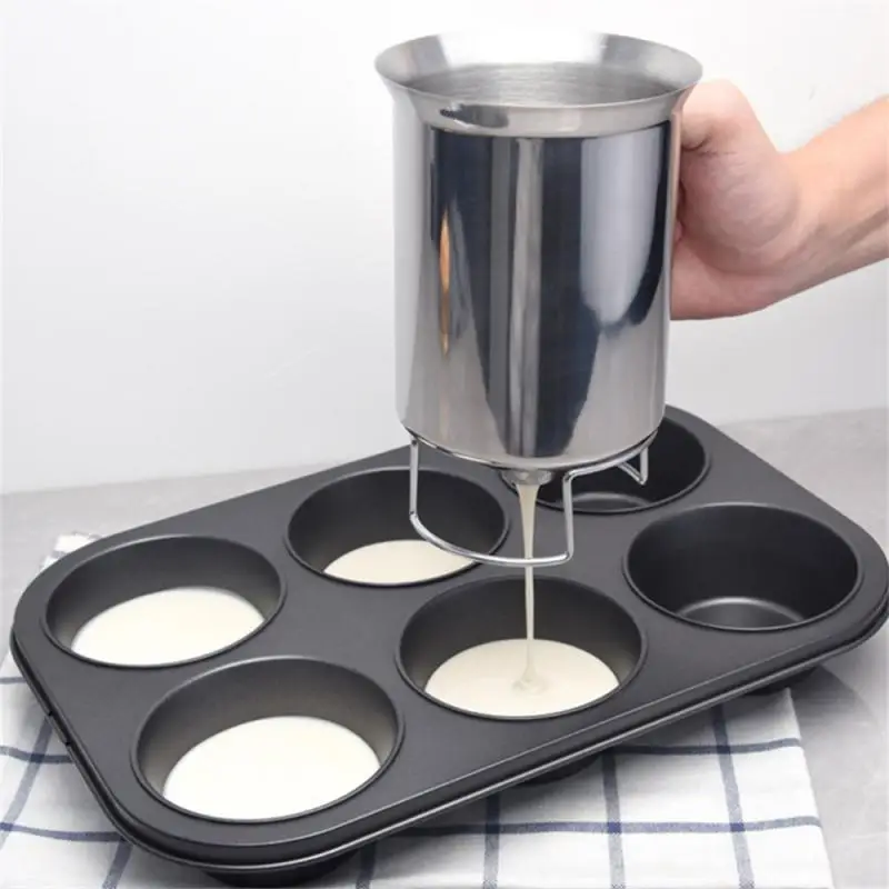 

Stainless Steel Funnels Batter Pancake Ball Dispenser Cake Cupcake Dough Dispenser Funnel Takoyaki Crepes Household Machines