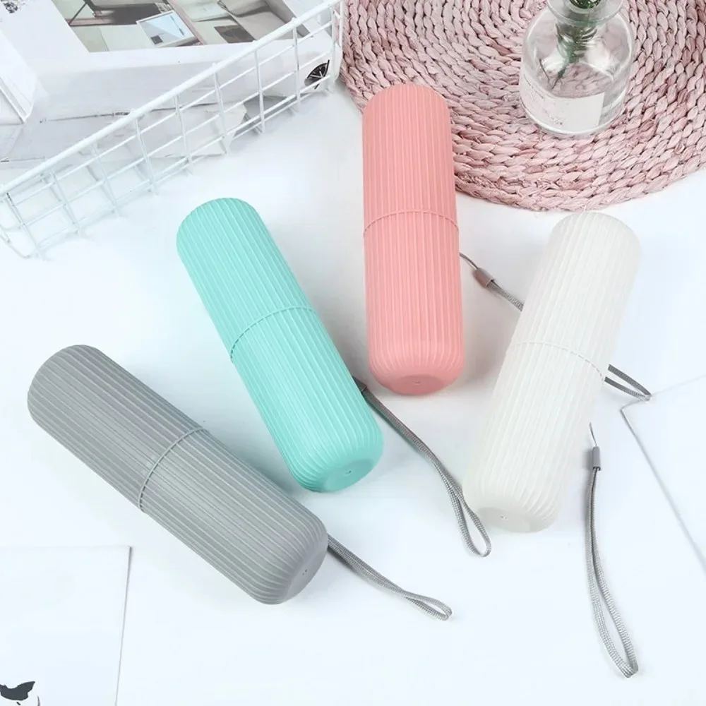 Travel Portable Toothbrush Holder with Toothpaste Storage