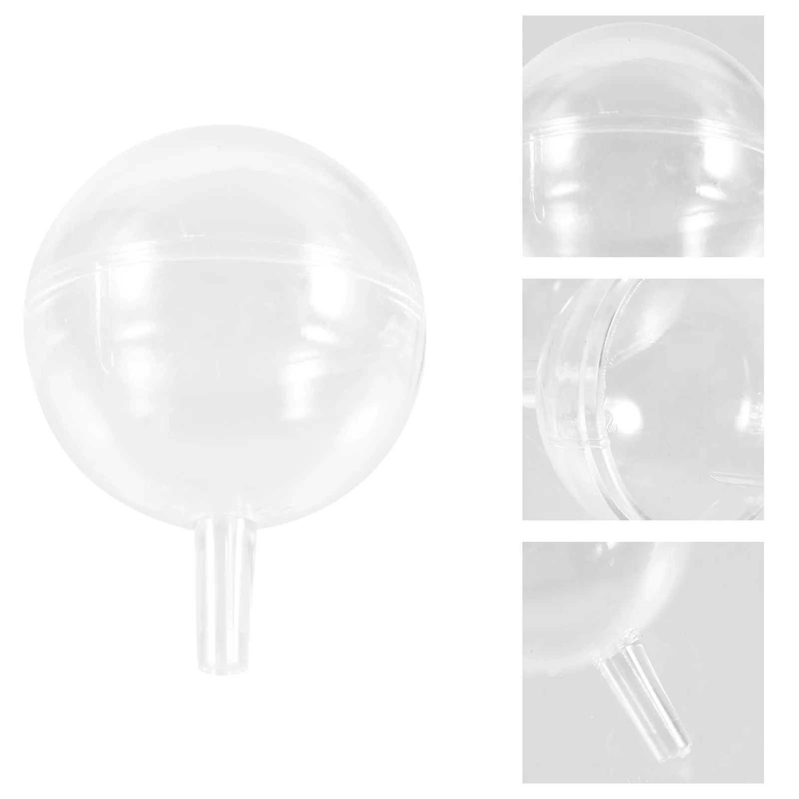 

Healifty White Chocolate Melts Clear Chocolate Box Holder Plastic Round Chocolate Candy Wrappers Holders Candy Packaging Case