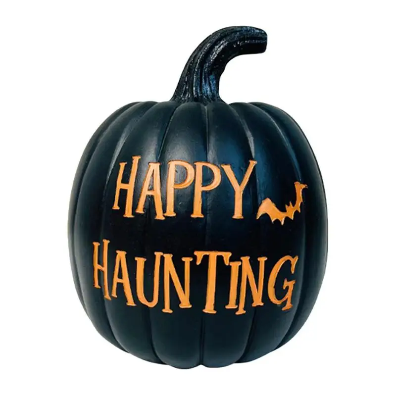 

Pumpkin Decorations For Home Halloween Pumpkin Resin Ornaments Colorful Party Favors For Living Room Bedroom Cute Festival Decor