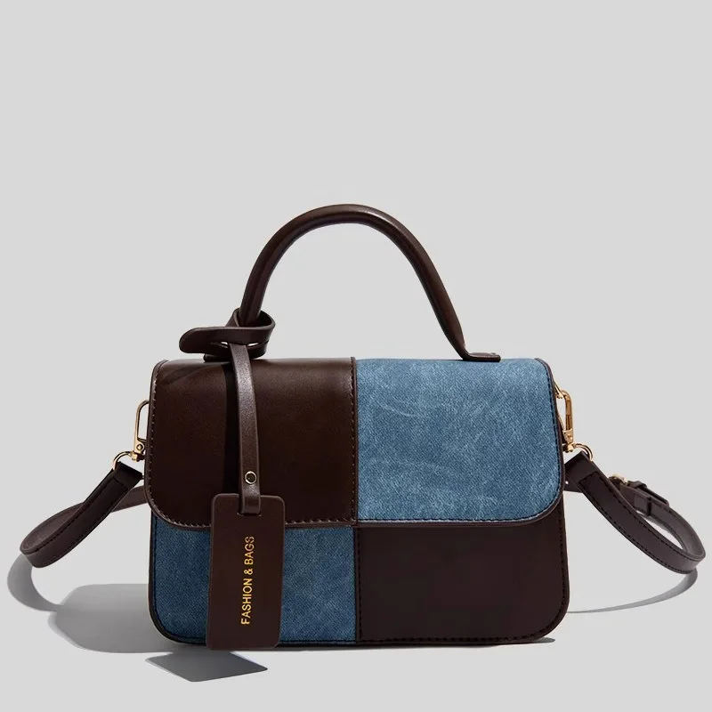 French retro women shoulder bag