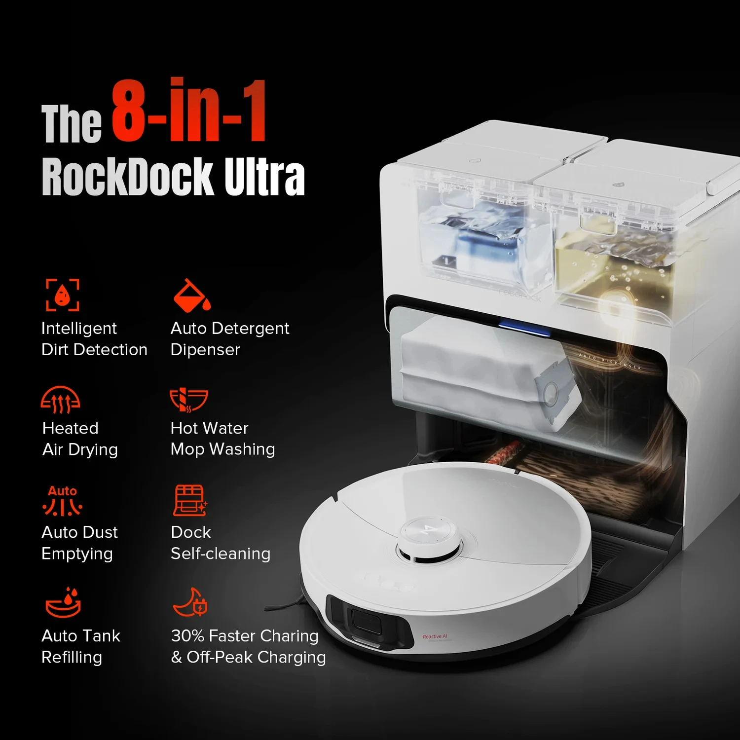 

Робот-пылесос roborock S8 maxV ultra, 10000 Па