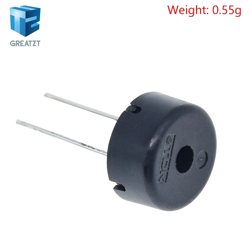 GREATZT 버저 3V 70DB PS1240 Arduino 피에조 버저용 패시브 버저 12.2MMX3.5MM