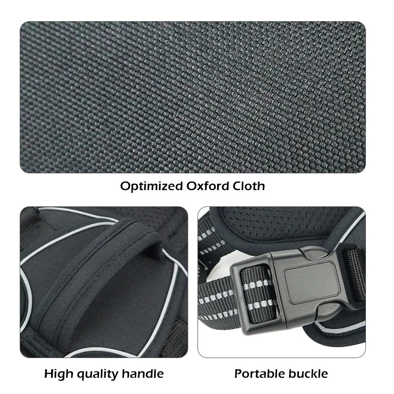 TAILUP No Pull Adjustable Pet Dog Harness No Choke Easy Control Handle Reflective Pet Harness Vest For Large Medium Dogs Train