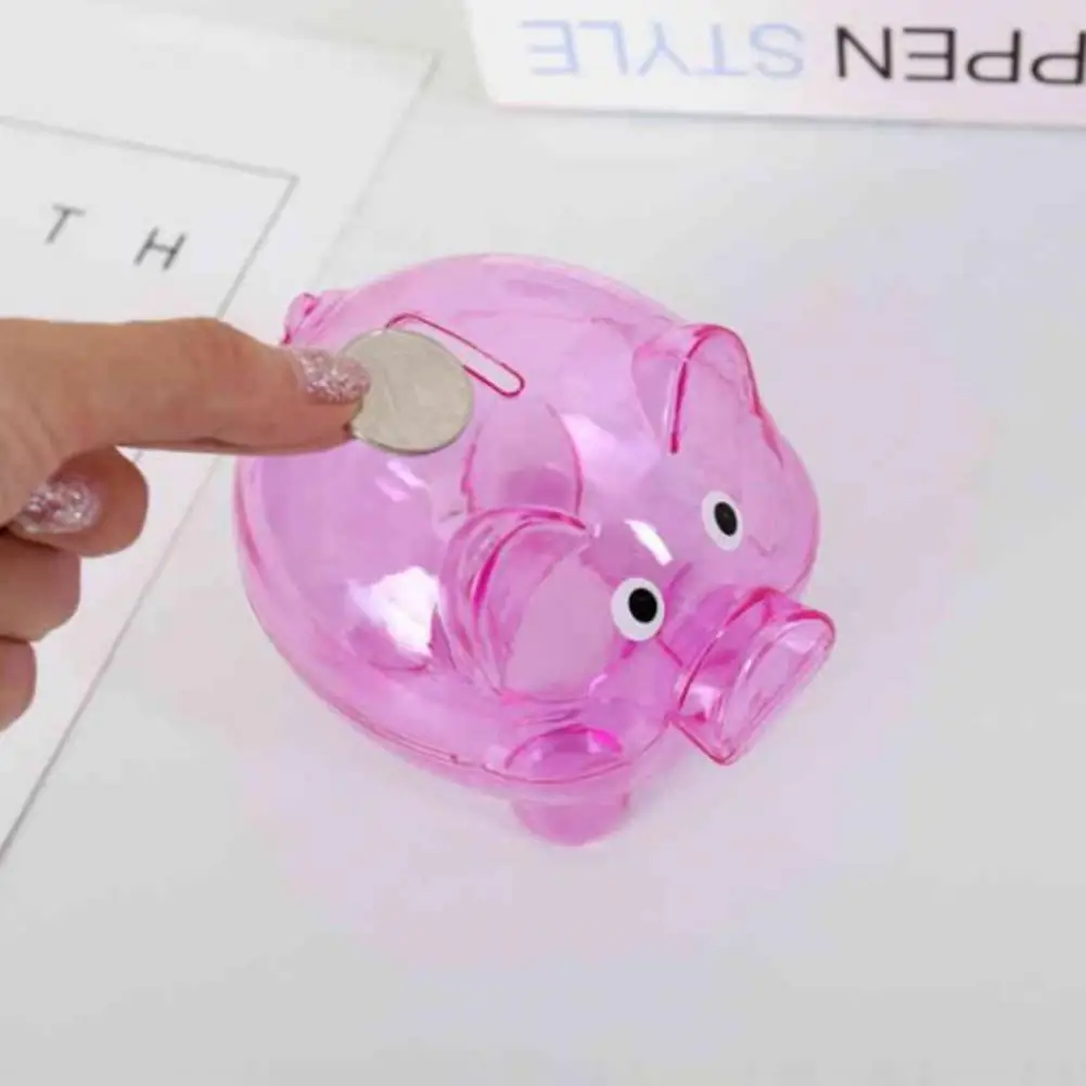 Saving Box Practical Easy to Take Out Piggy Bank Cute Piggy Bank Kids Saving Pot Desktop Ornament Home Decor 4