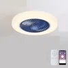Smart ceiling fan 46 52cm fans with lights remote control bedroom decor ventilator lamp air Invisible Blades Retractable Silent 5