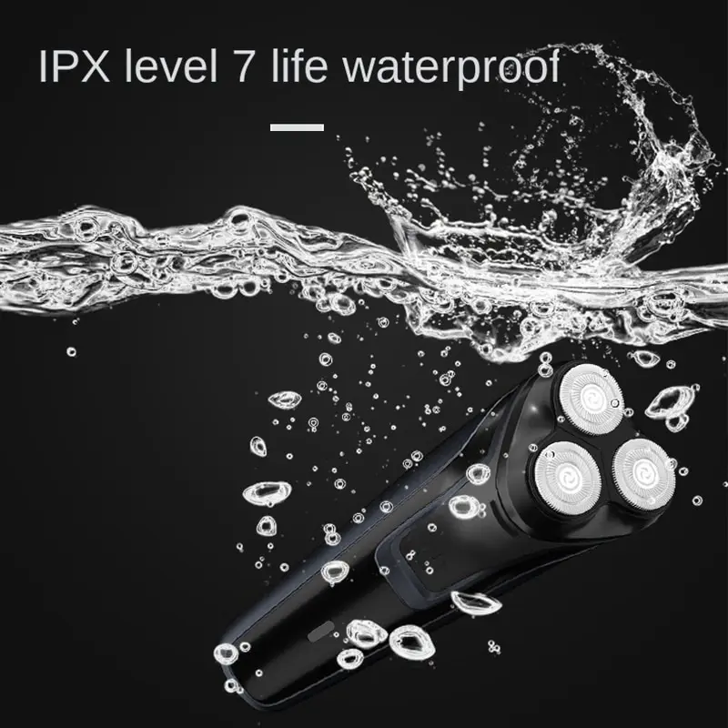 Electric Shaver Rechargeable Razor Shaving Knife Whisker Knife Household Portable Floating Three Tip Water Wash electric shaver
