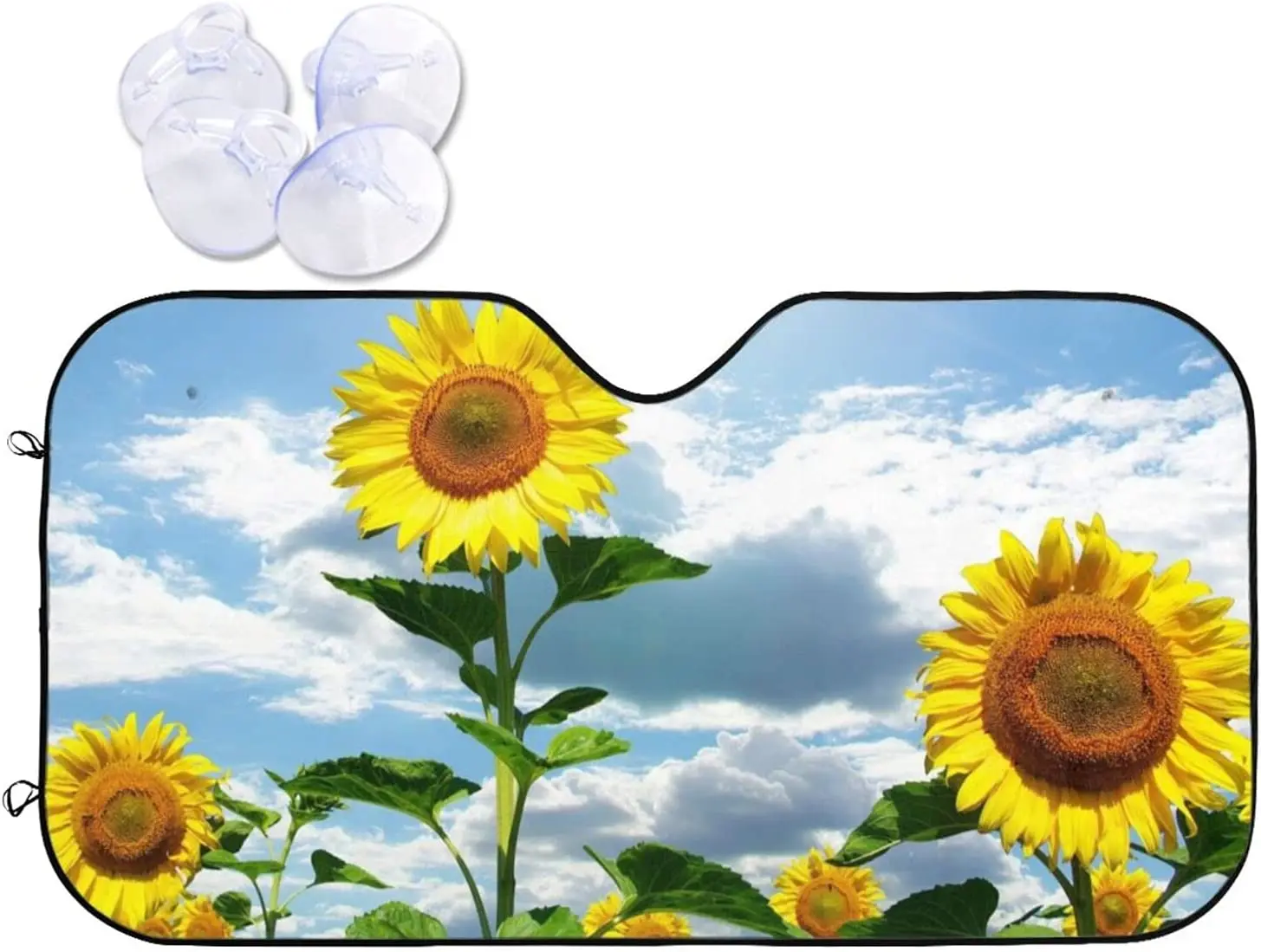 

kasdfms Sun Shade Front Windshield for Car Trucks SUV Mini Van, Blocks UV Rays Car Accessories, Sun Visor Protector Sunshade to