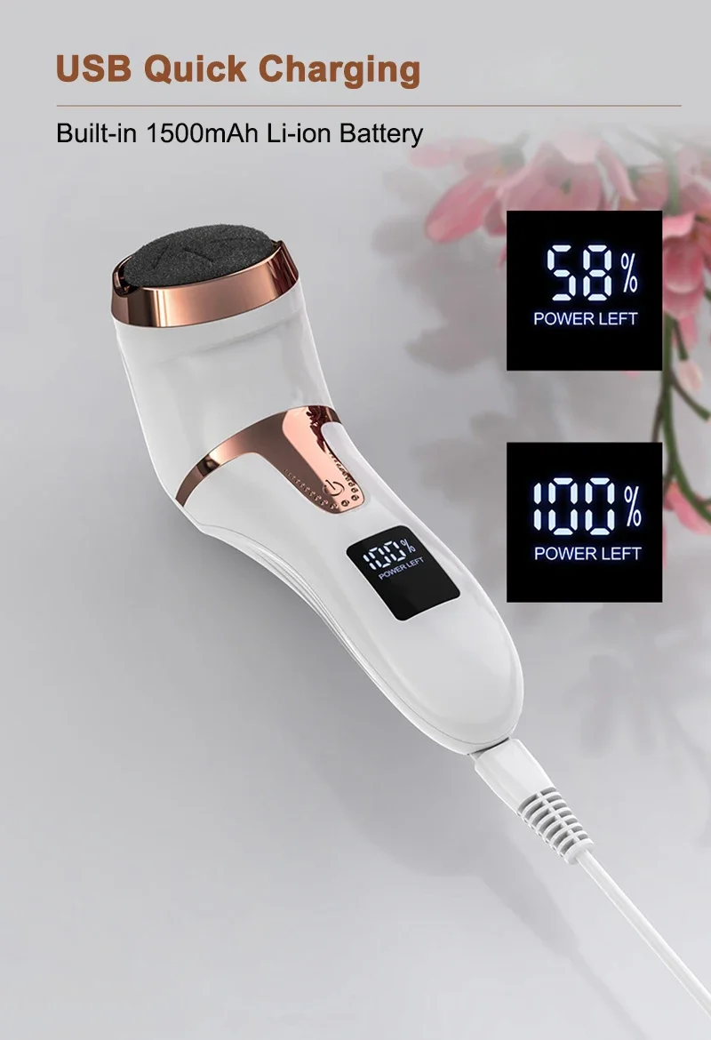Description Picture 6 of itemElectric Pedicure Tools, Foot Files Clean Care Machine, Foot Care File Leg Heels, Remove Hard Cracked Dead Skin Callus Remover