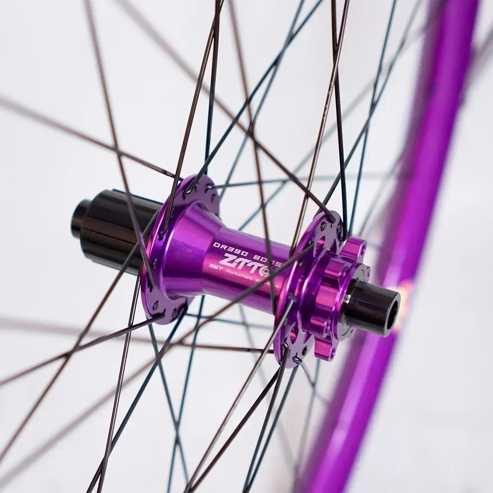 ZTTO MTB DR390 Tubeless Wheelset 27.5 29 32Holes Disc Brake Hub 36T Ratchet AM DH Wheelset 148 Boost Hub 142 Thru Axle 135 QR