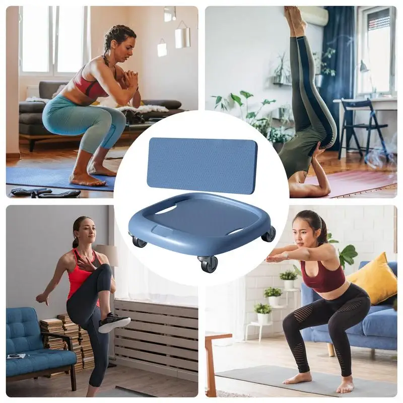 Ab Roller 360 Degree Rotating Core Sliders With Mat Fitness Equipment Waist Strength Trainer For Women