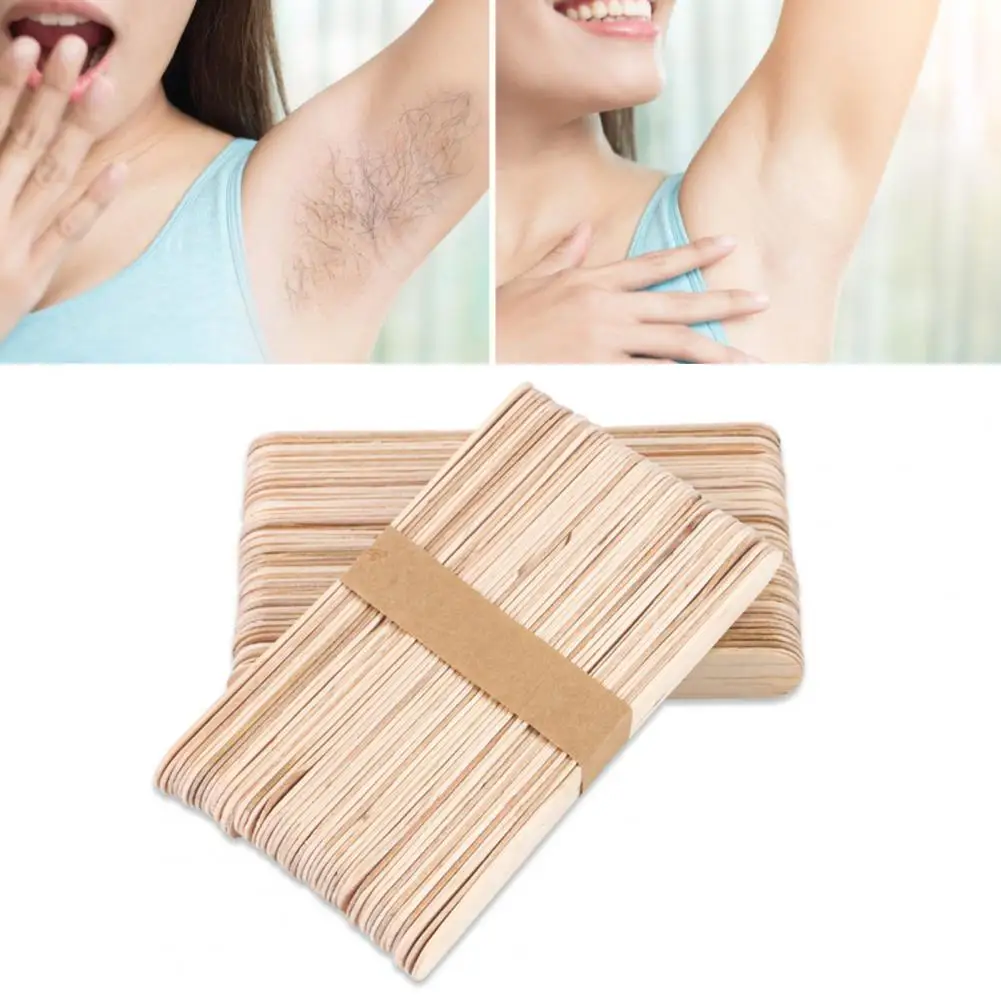 

Wax Sticks 100Pcs/Box Helpful Compact Creative Hair Removal Tool Waxing Spatulas Beauty Supplies