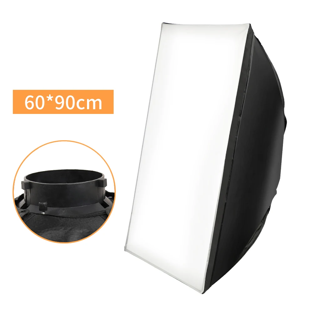 

SH New Bowens 60X90 Foldable SoftBox Speedlite Flash Softbox for S-type Bracket Fit Elinchrom Mount Film-Making Video Shoo