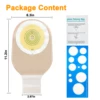 20pcs One Piece Colostomy Bags with Hoop and Look Ostomy Bags for Ostomy Patient 1