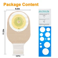 20pcs One Piece Colostomy Bags with Hoop and Look Ostomy Bags for Ostomy Patient 1