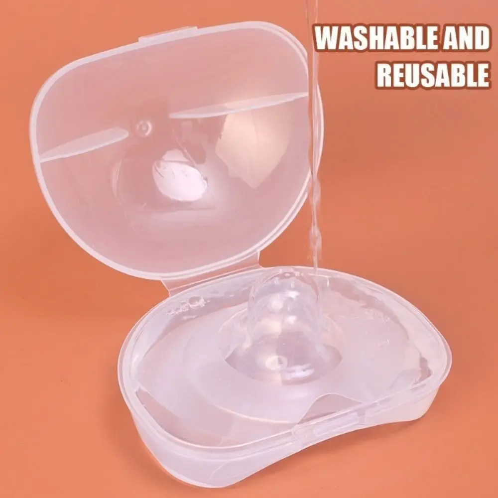 2Pcs/Box Silicone Nipple Protector Ultra-thin Butterfly Shape Anti-bite Teat Protection Shields Nursing Supplies