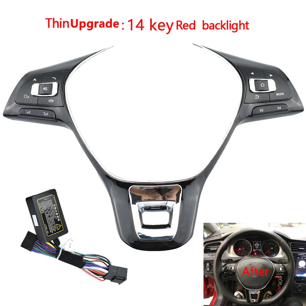 For VW Volkswagen MK6 Golf 7 Polo 2014-2019 Volume Phone Audio Switch Multifunct