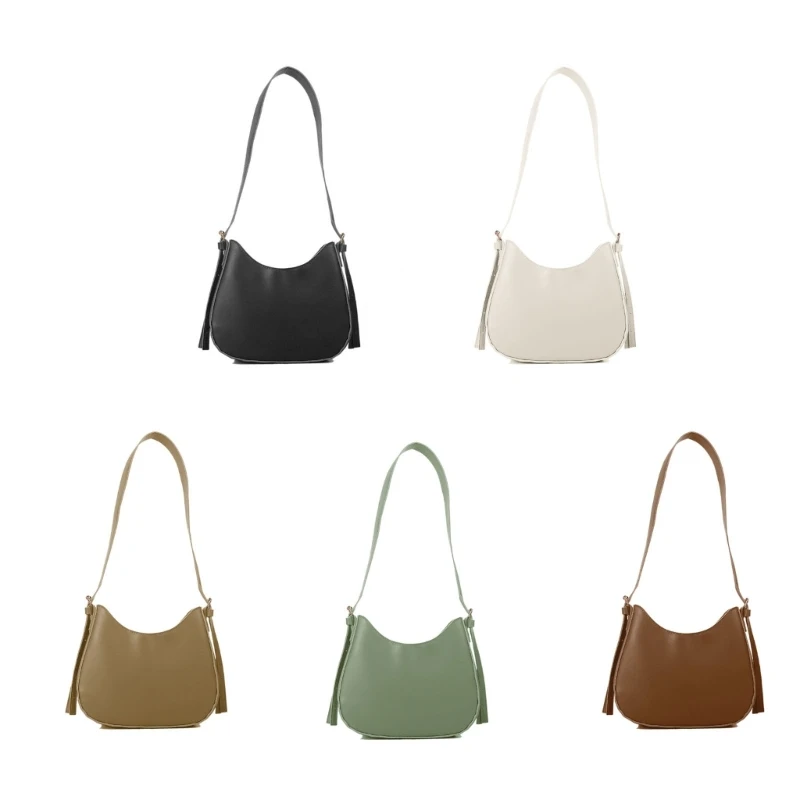 

Shoulder Bag Small Retro PU Leather Handbags Purses Zipper Closure for Women