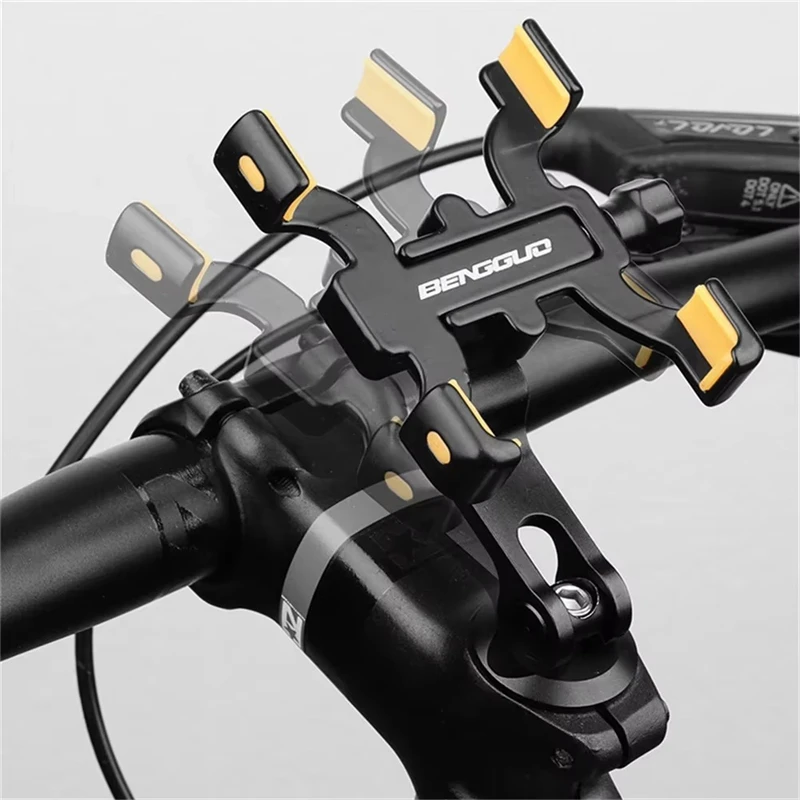 Aluminum 360° Rotating Adjustable Handlebar Phone Holder