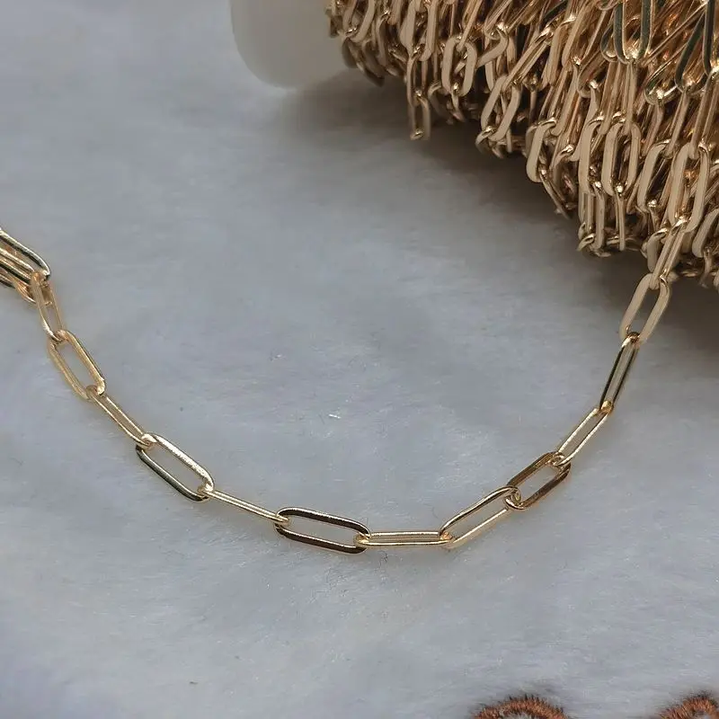 2 Meter Edelstahl Halskette Kette für DIY Schmuckherstellung Rolo Kabel Link Bulk Ketten Handgefertigte Halskette Armband Zubehör – Detail 2