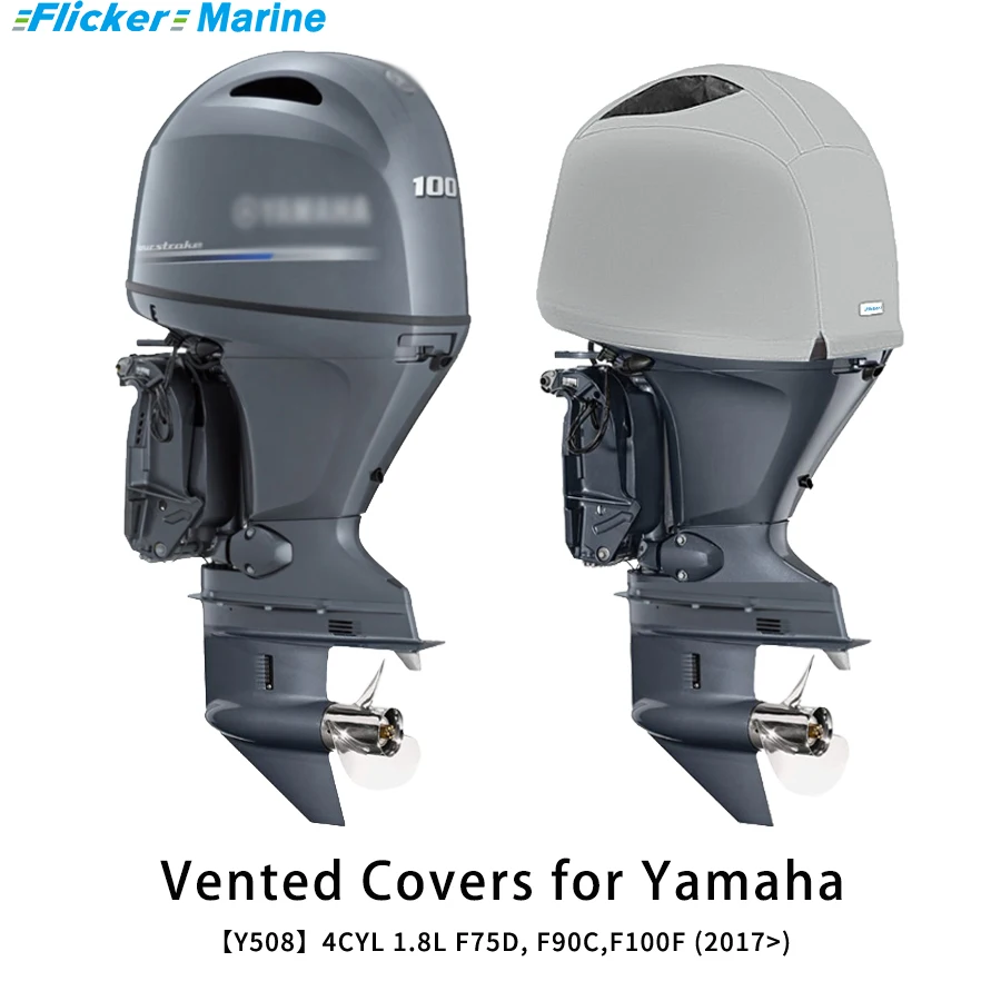 Flickermarine Ventilation Hood for Yamaha 100hp Outboard Engines F75D,F90C,F100F()